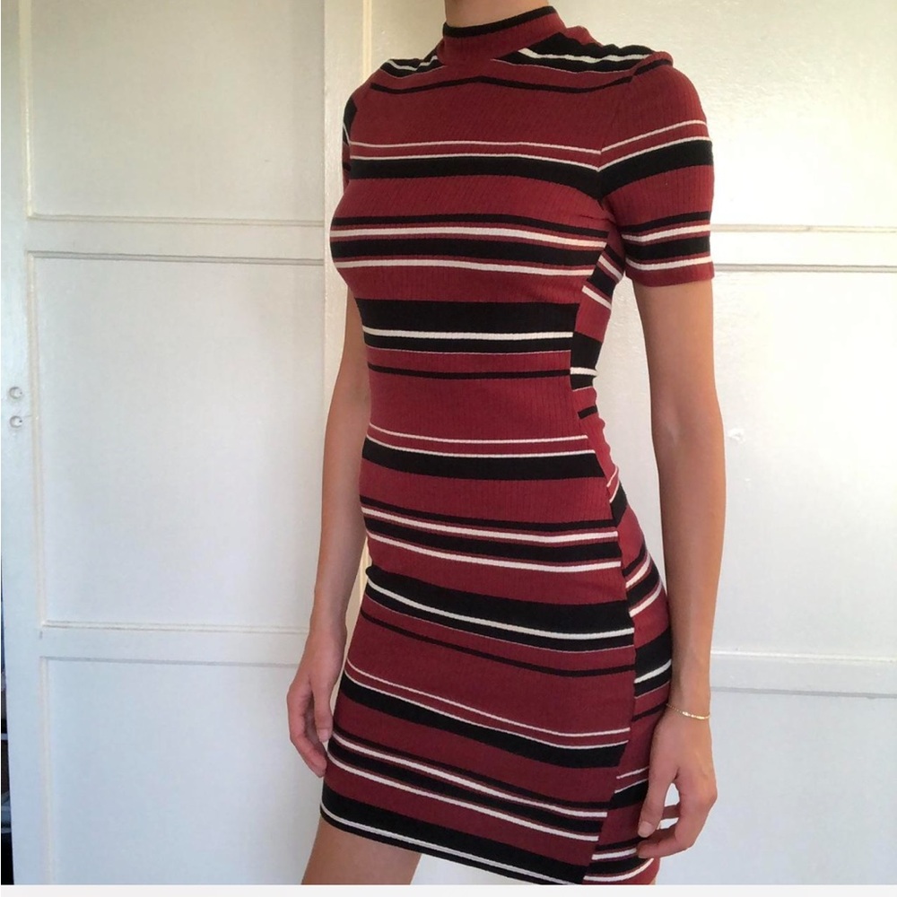 Burgundy Bodycon Dress